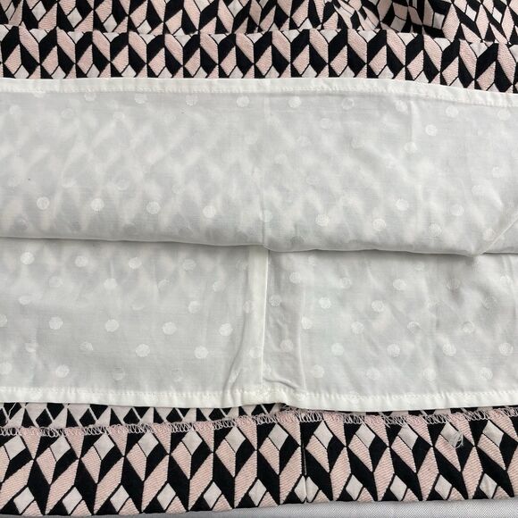 Gerard Darel Pink Black Argyle/Diamond Sun Dress Pleated Midi- 40 - Picture 10 of 13